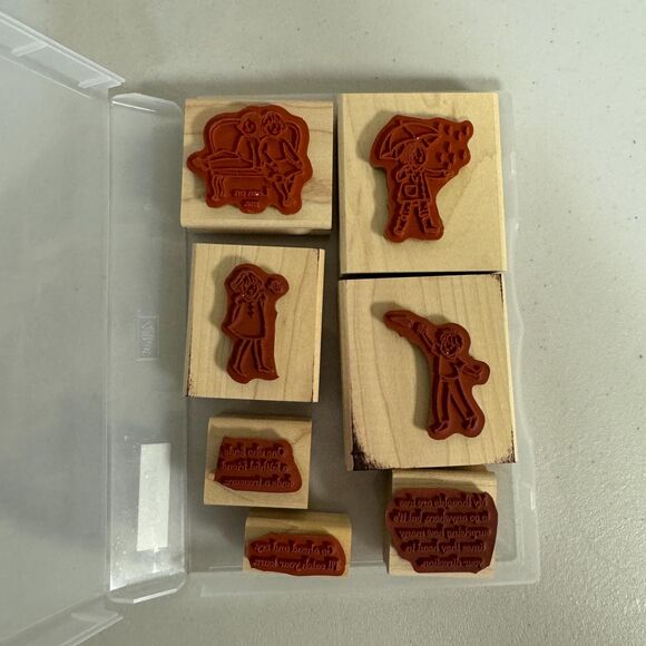 Stampin Up! Lean On Me Rubber Set Scrapbook Invitation Note Card Design Craft - Picture 2 of 5